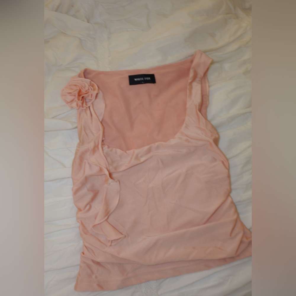 Elegant Peach Whitefox Top